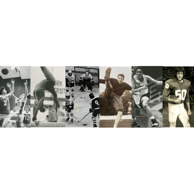 Banner showing various sports action shots